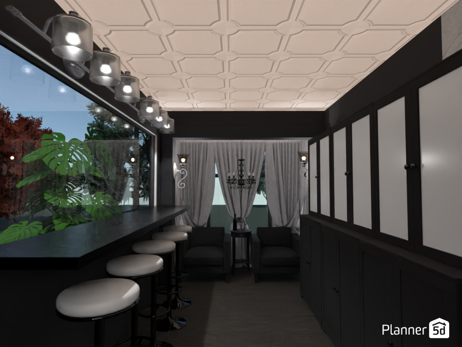 Old Fashioned Sidecar style bar area #18316751 by Aldona