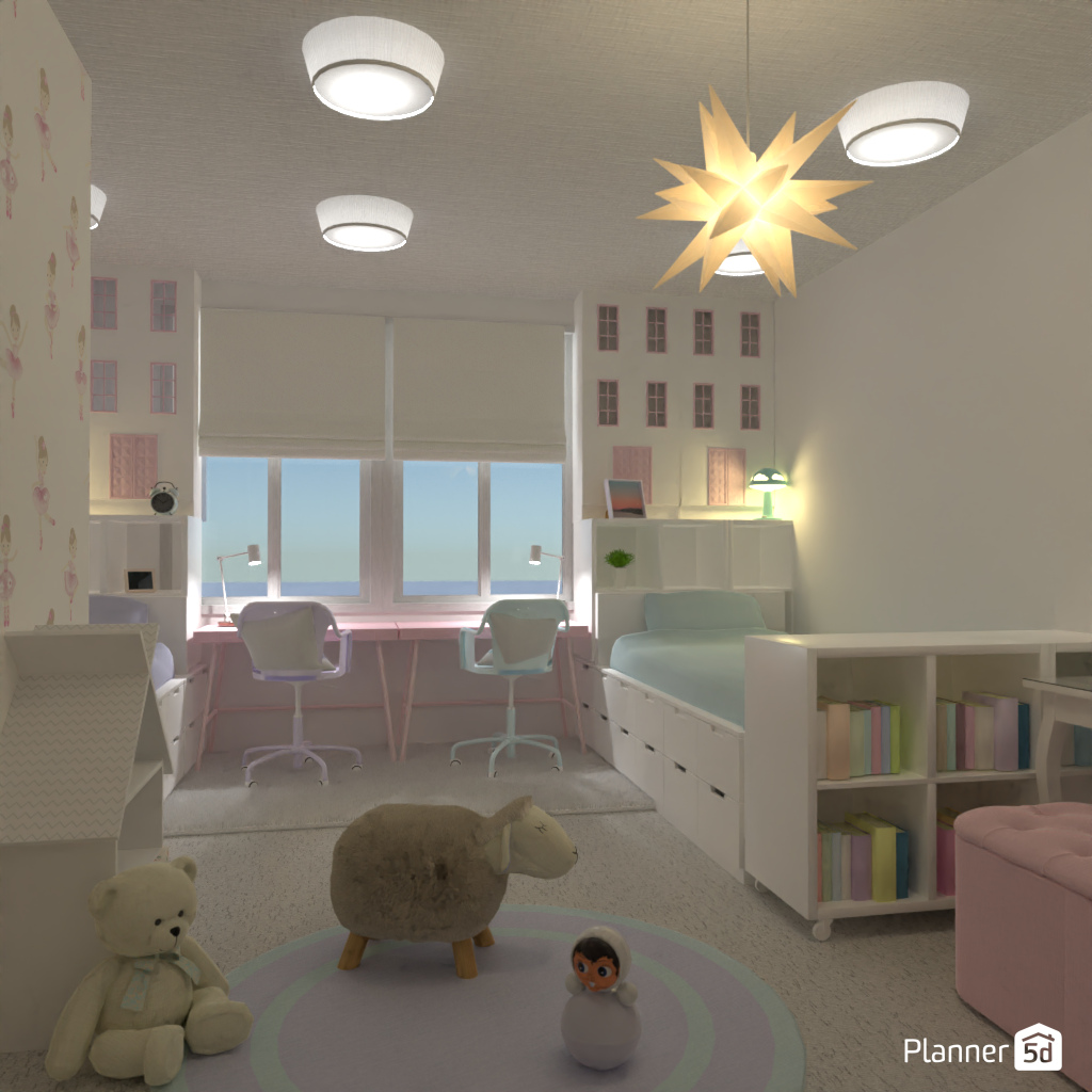 Bedroom for twins #18946215 by Editors Choice