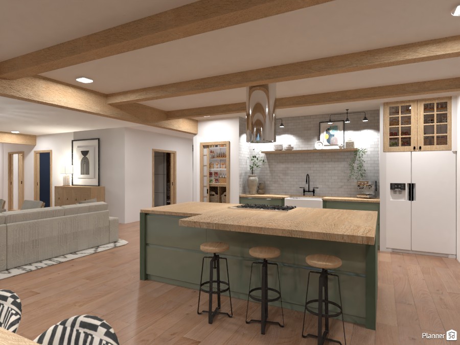 Modern Farmhouse Kitchen #4481245 by Ana G
