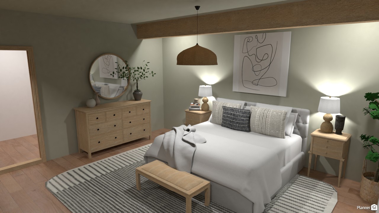 Modern Farmhouse - Master Bedroom with on-suite #4480733 by Ana G