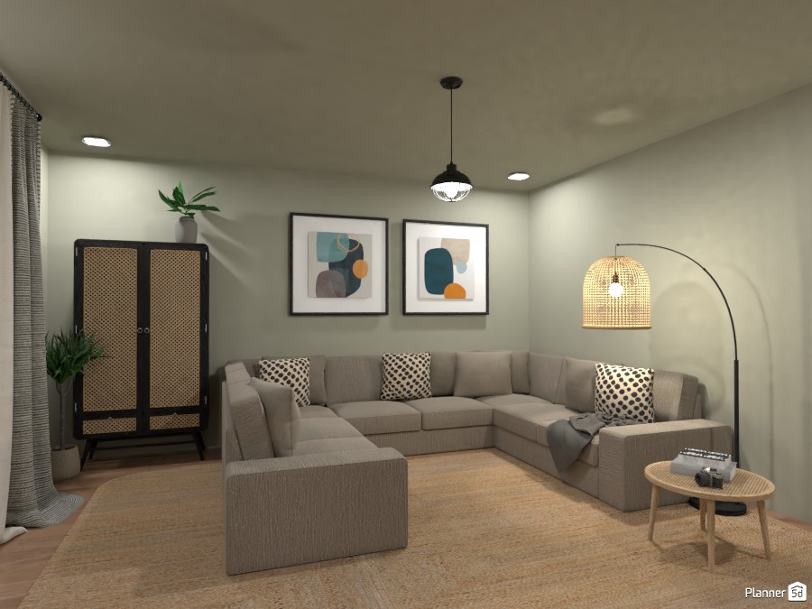 Modern Farmhouse - Family/ Cinema Room 2 #4480648 by Ana G