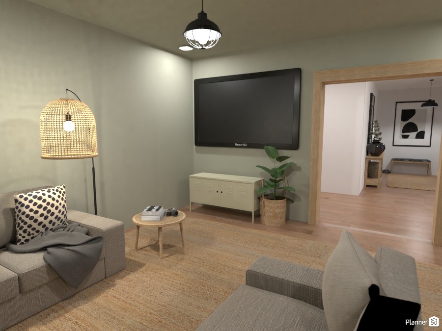 Modern Farmhouse - Family/ Cinema Room #4480652 by Ana G