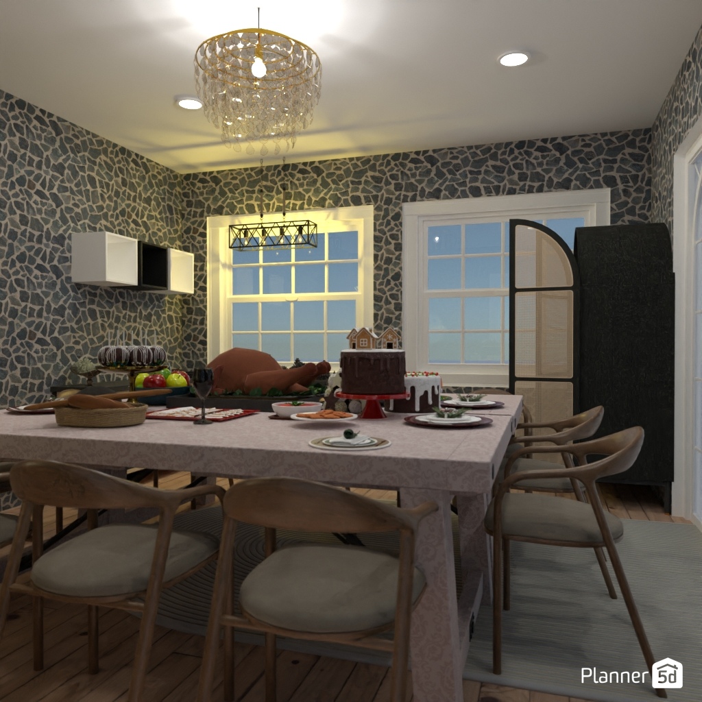 DB: Thanksgiving Day - room shell copy #23529162 by Editors Choice