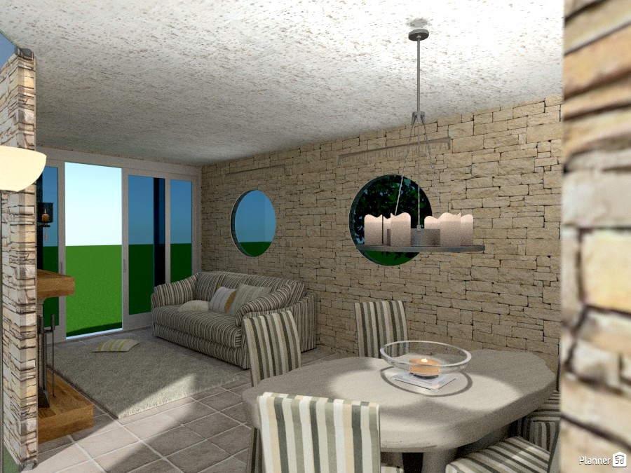 Living w/ Fireplace #2 #1277429 by Micaela Maccaferri