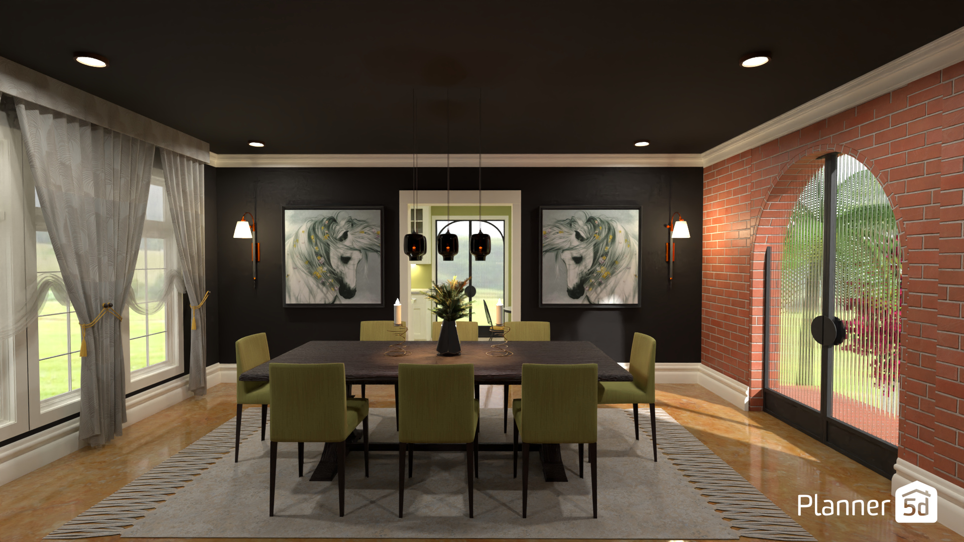 Typical colonial dining room #16885275 by MariaCris