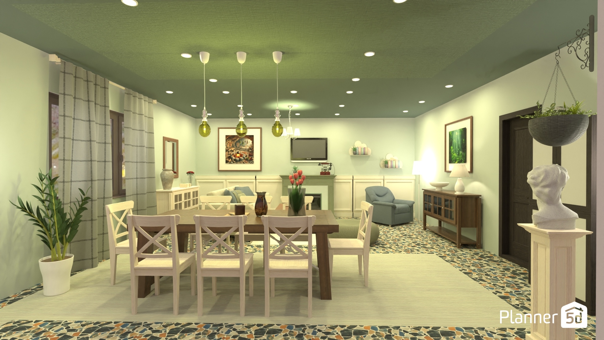 comedor y salón contemporáneo con sensibilidad emocional #31110072 by Yolanda Infante Garrido