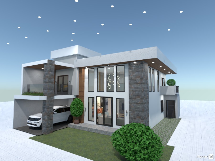 Exterior: first attempt - Free Online Design | 3D House Ideas ...