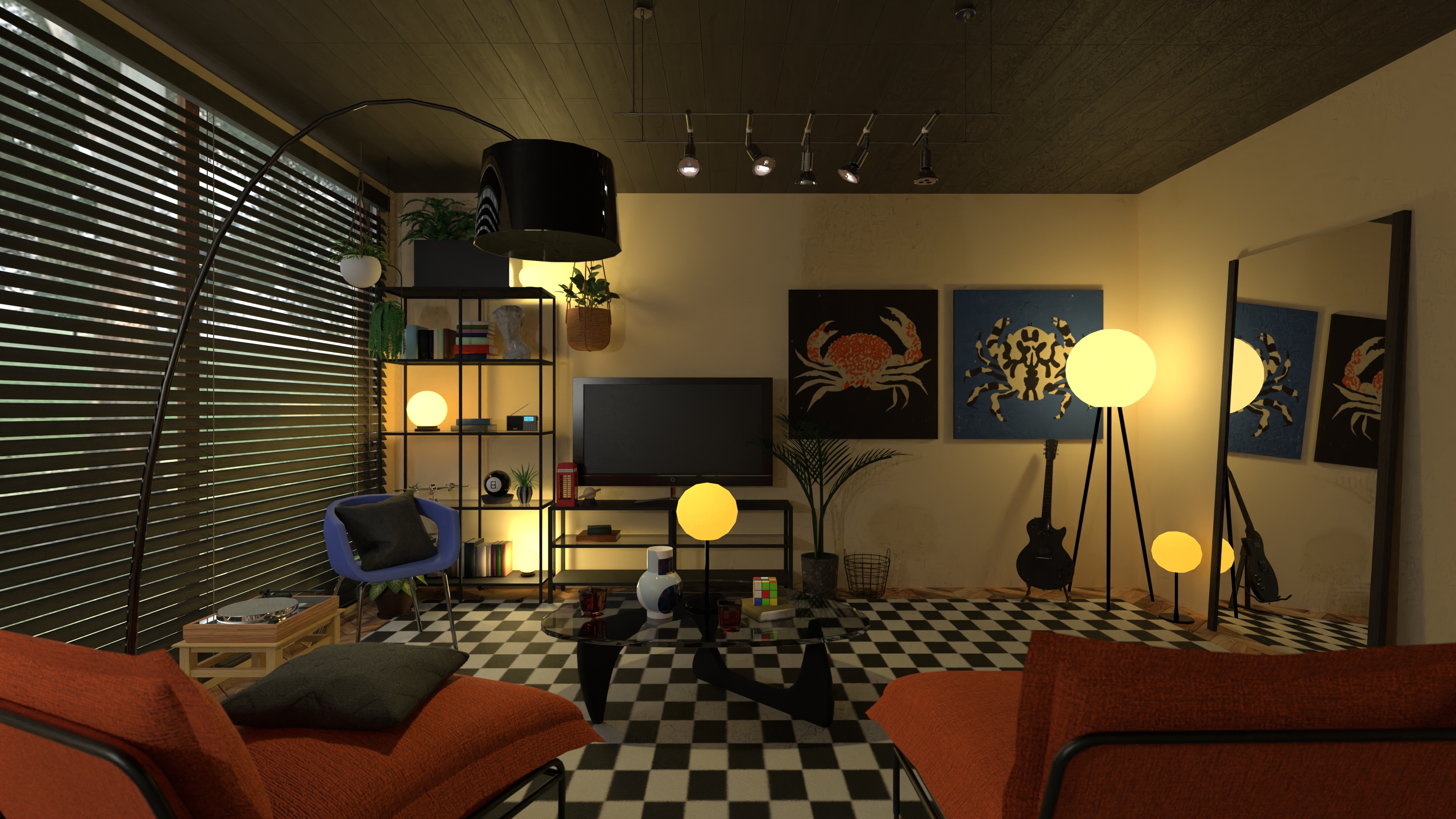 ambient industrial living room #22255536 by Dellen