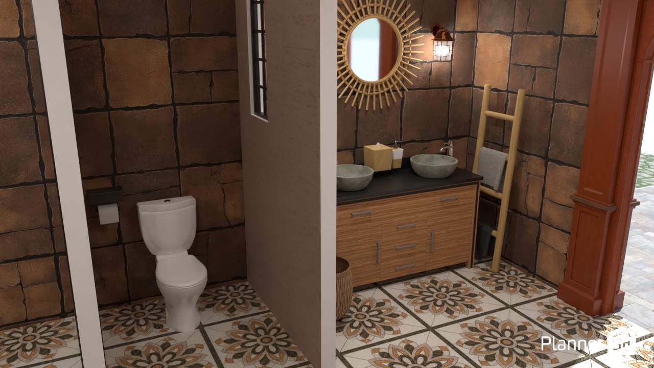 Enjoy the natural outdoors in your bathroom享受自然戶外的浴室_02 #28723408 by wangpong77