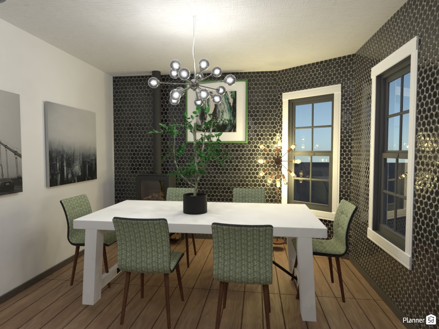 black and green dining room 4465975 by Anonymous:):) image