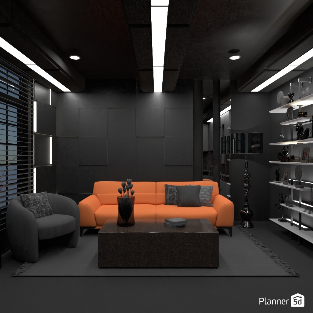 Orange sofa #32015448 Por Editors Choice