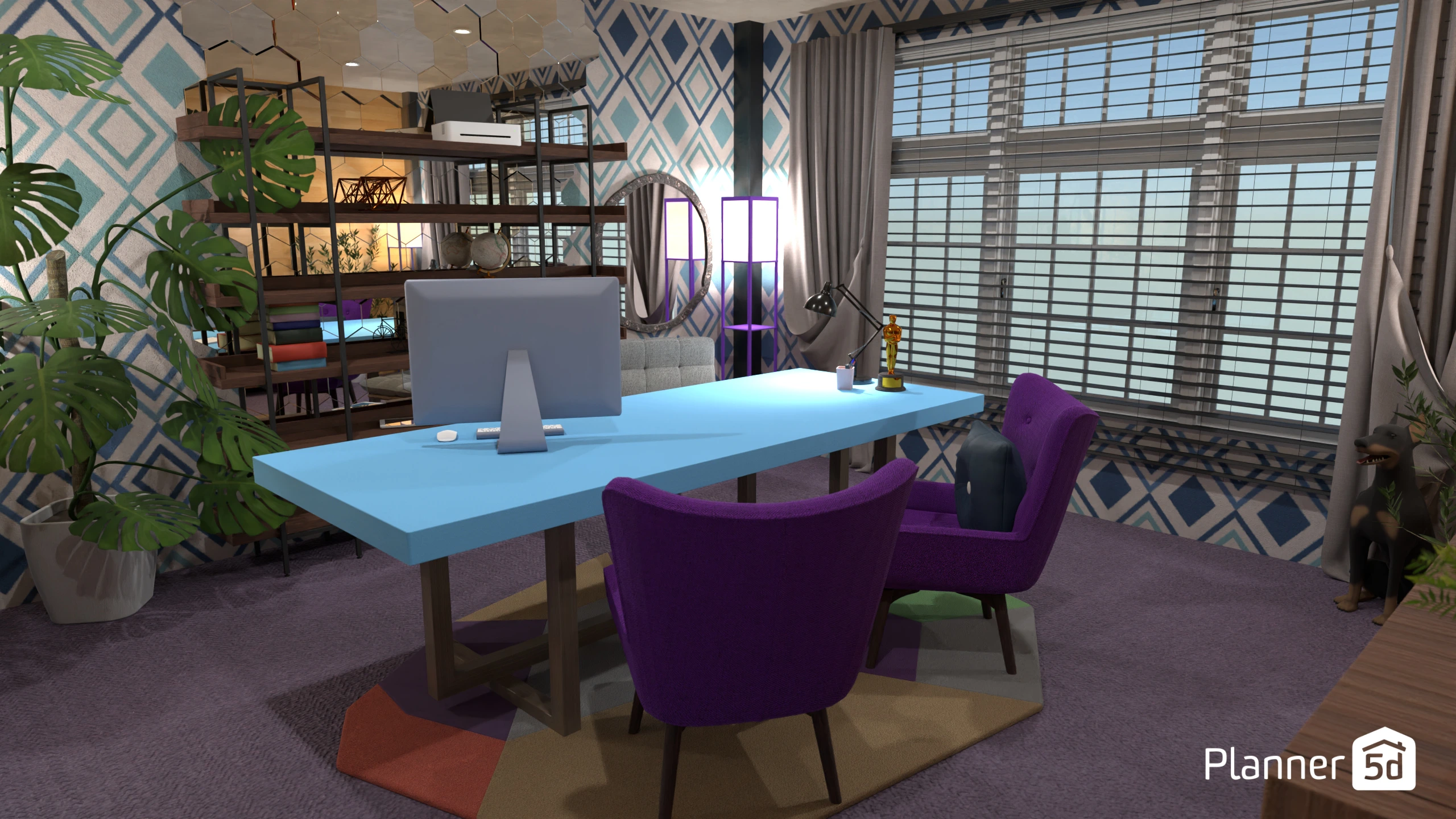 Blue Simplistic Office #3089376 by Jason