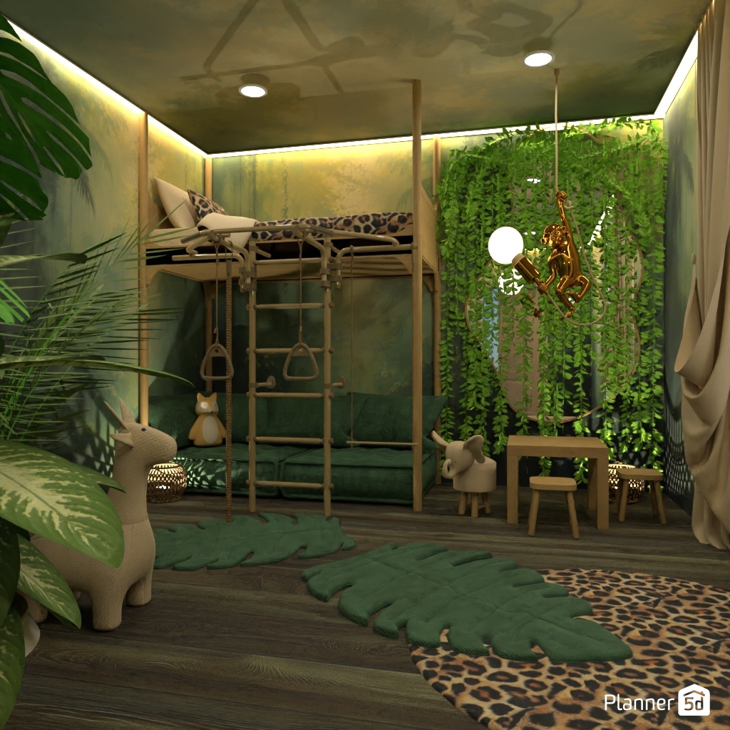 Jungle Bedroom #35734503 by Editors Choice