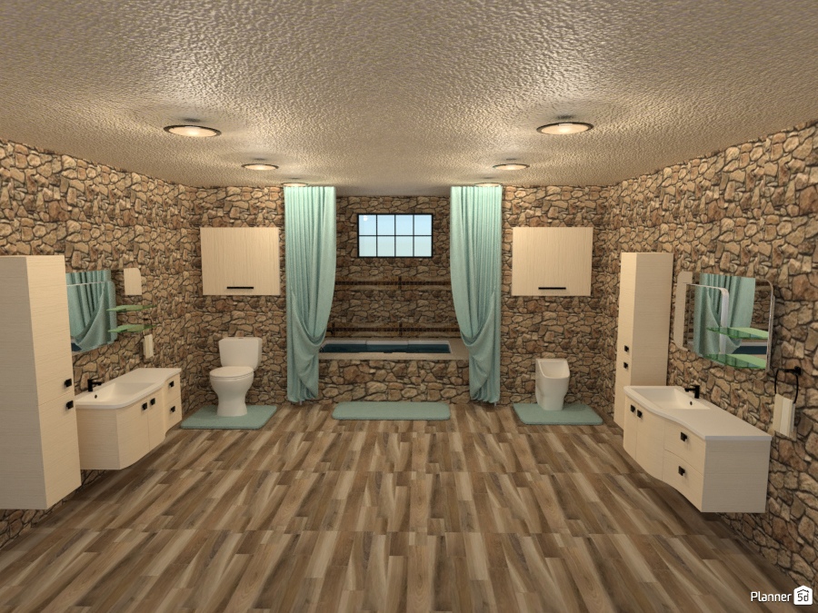 rock house bath reno #2230493 by Joy Suiter