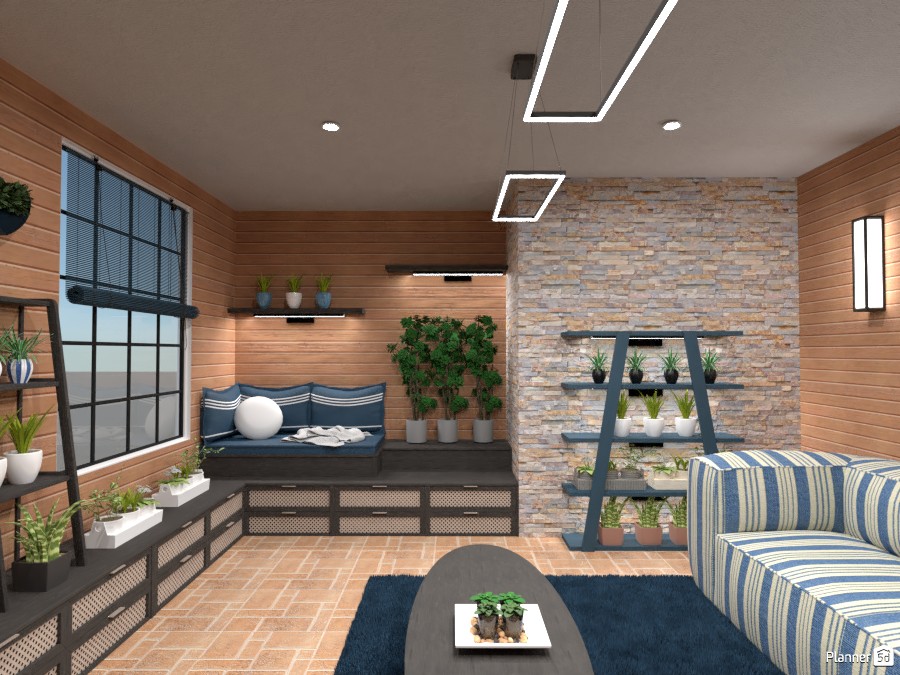 Contest: jungle living room #4663767 by Elena Z
