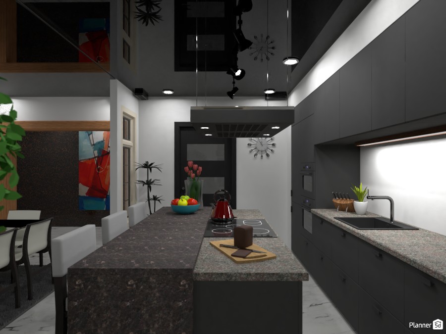 Modern Kitchen Design - Free Online Design | 3D Floor Plans by Planner 5D