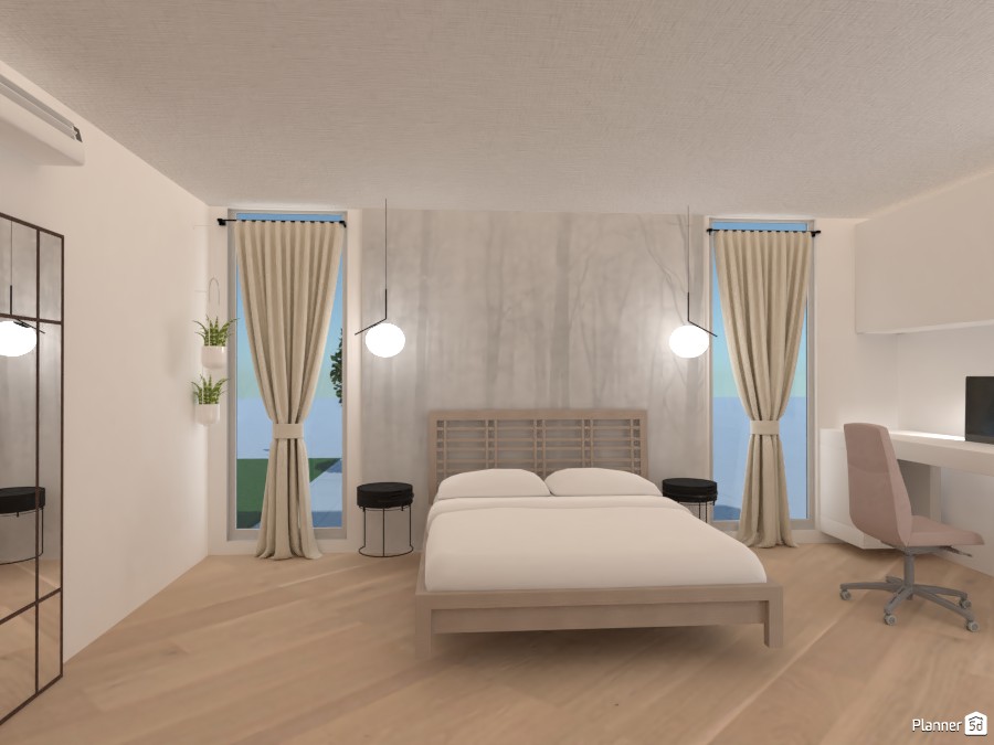 Scandi bedroom #3755017 by polinaminkina