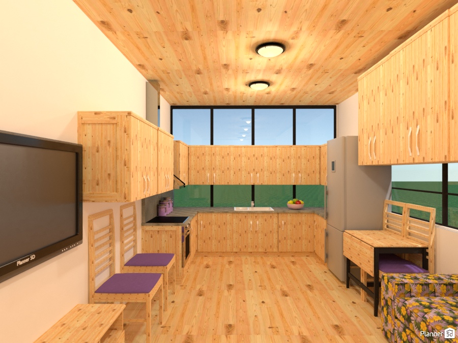 10 x 23' knotty pine tiny house #2044392 by Joy Suiter