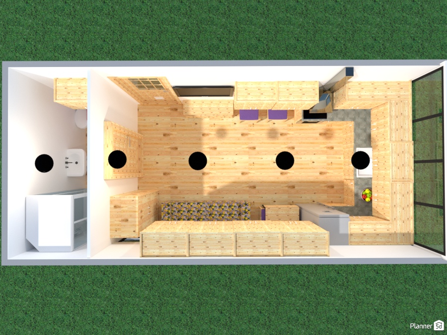 10 x 23' knotty pine tiny house #2044396 by Joy Suiter