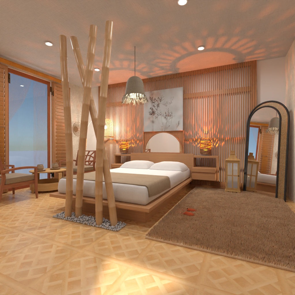 Wabi Sabi Bedroom #14552287 by Editors Choice