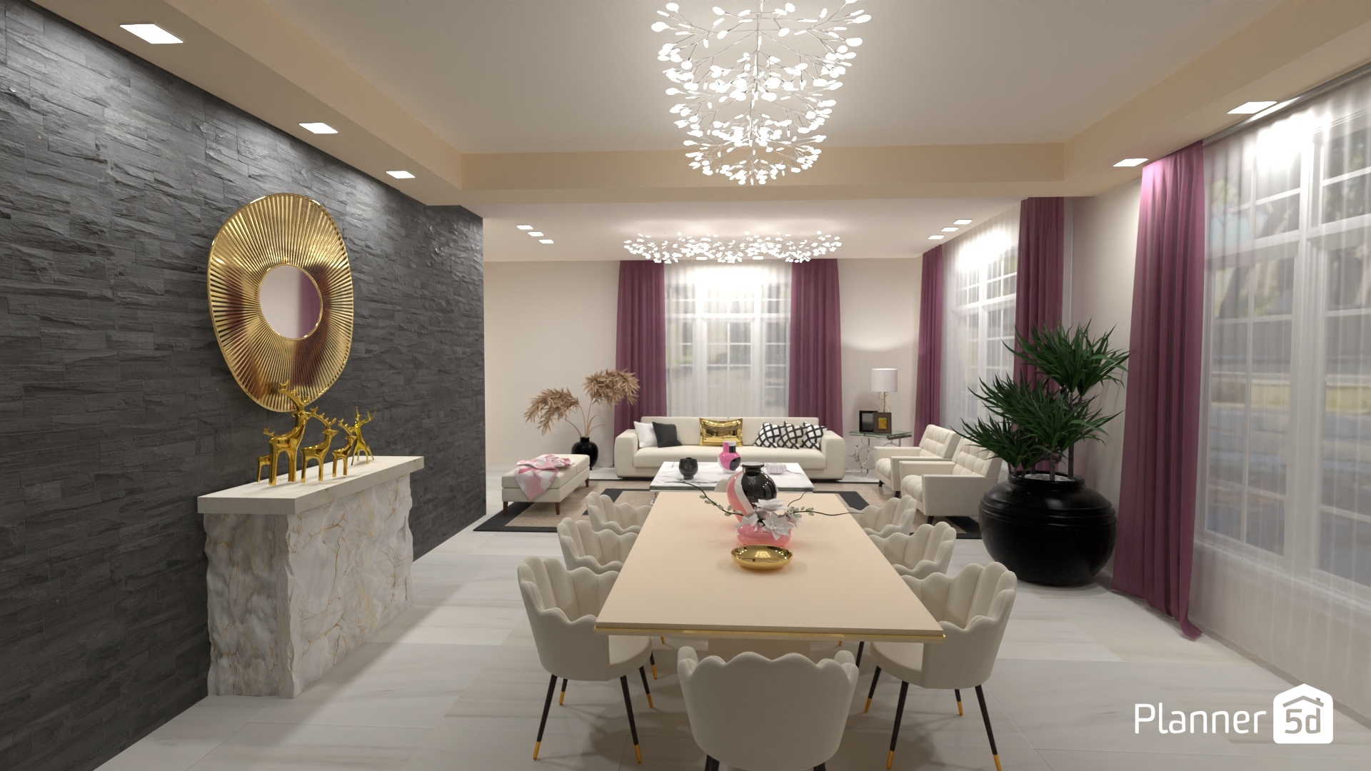 Sala -comedor moderno #24506848 by MariaCris