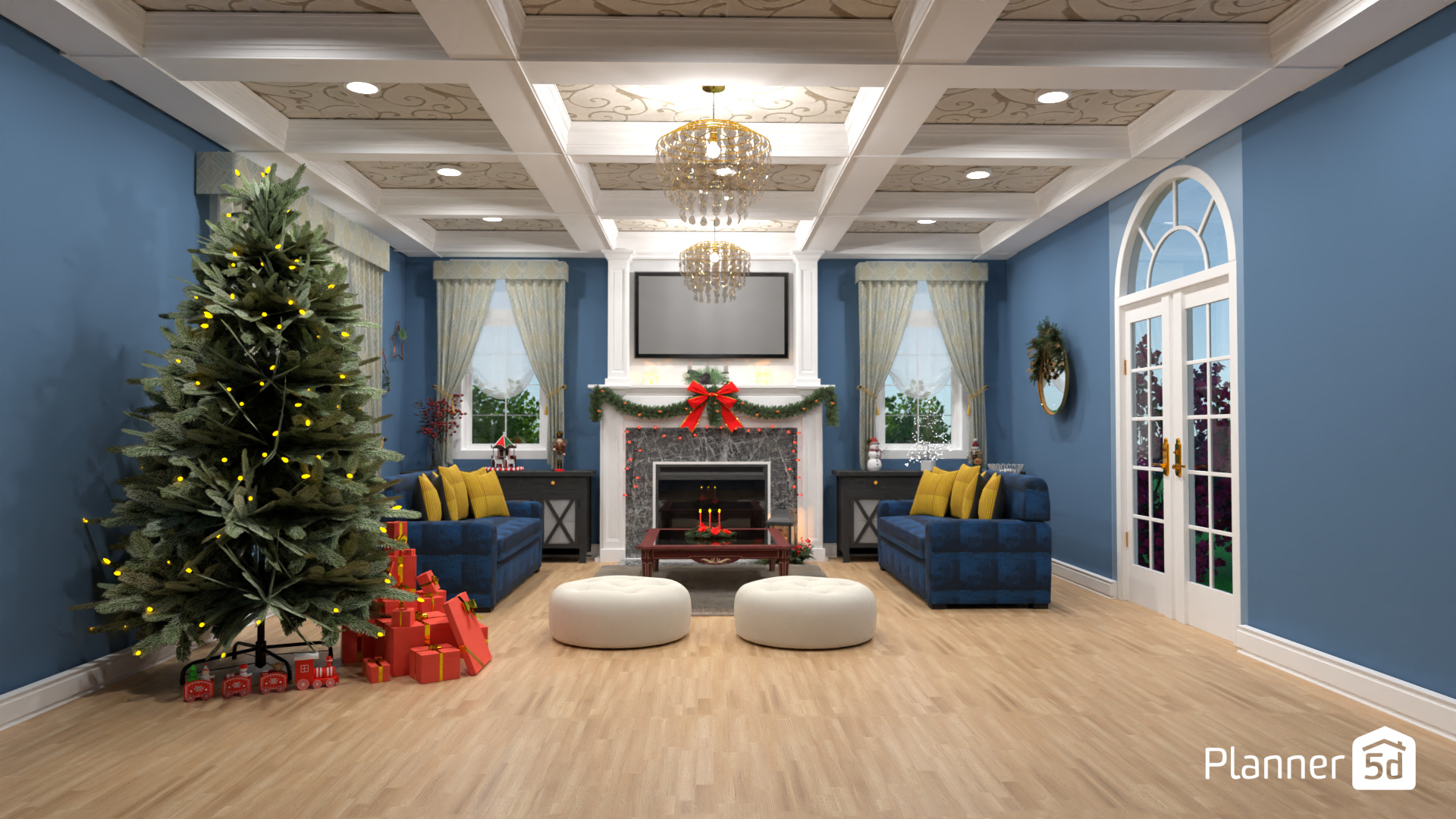 Classic living room Christmas time 15761523 by MariaCris image