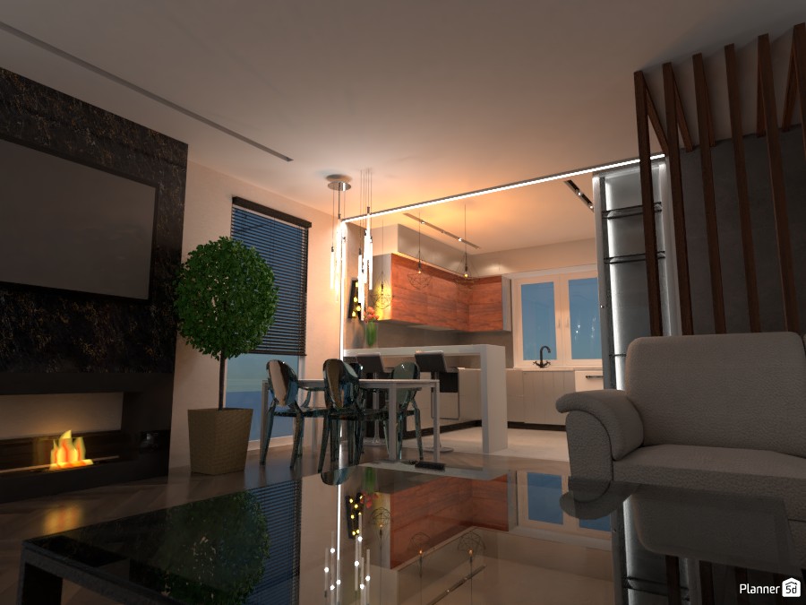 Дизайн гостинной с кухней #3524824 by сергей василевский