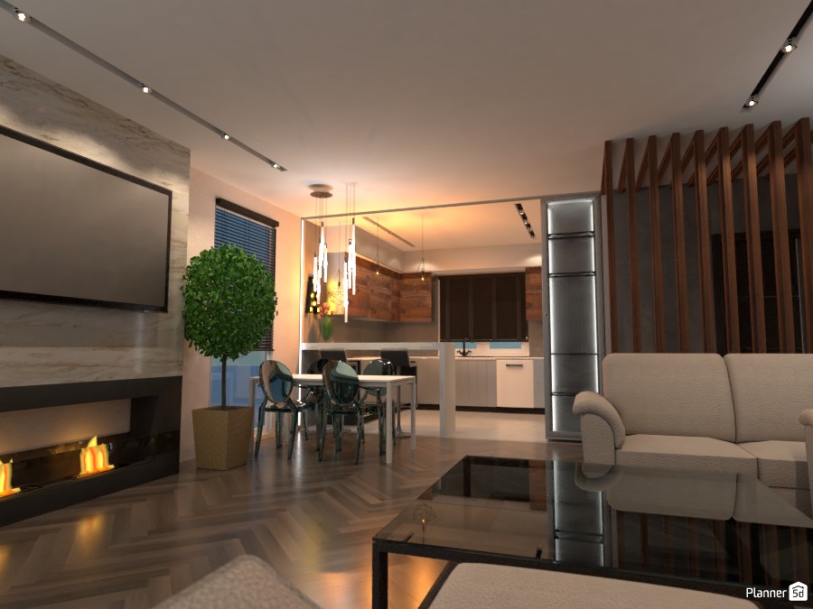Дизайн гостинной с кухней #3524871 by сергей василевский