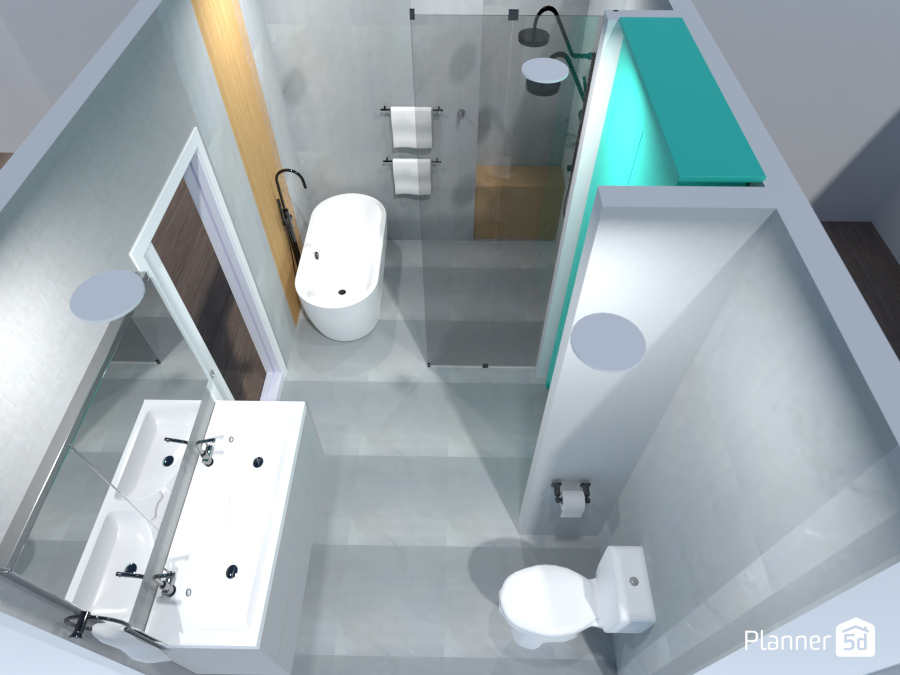 Small Master bath #6849442 by User 44757466