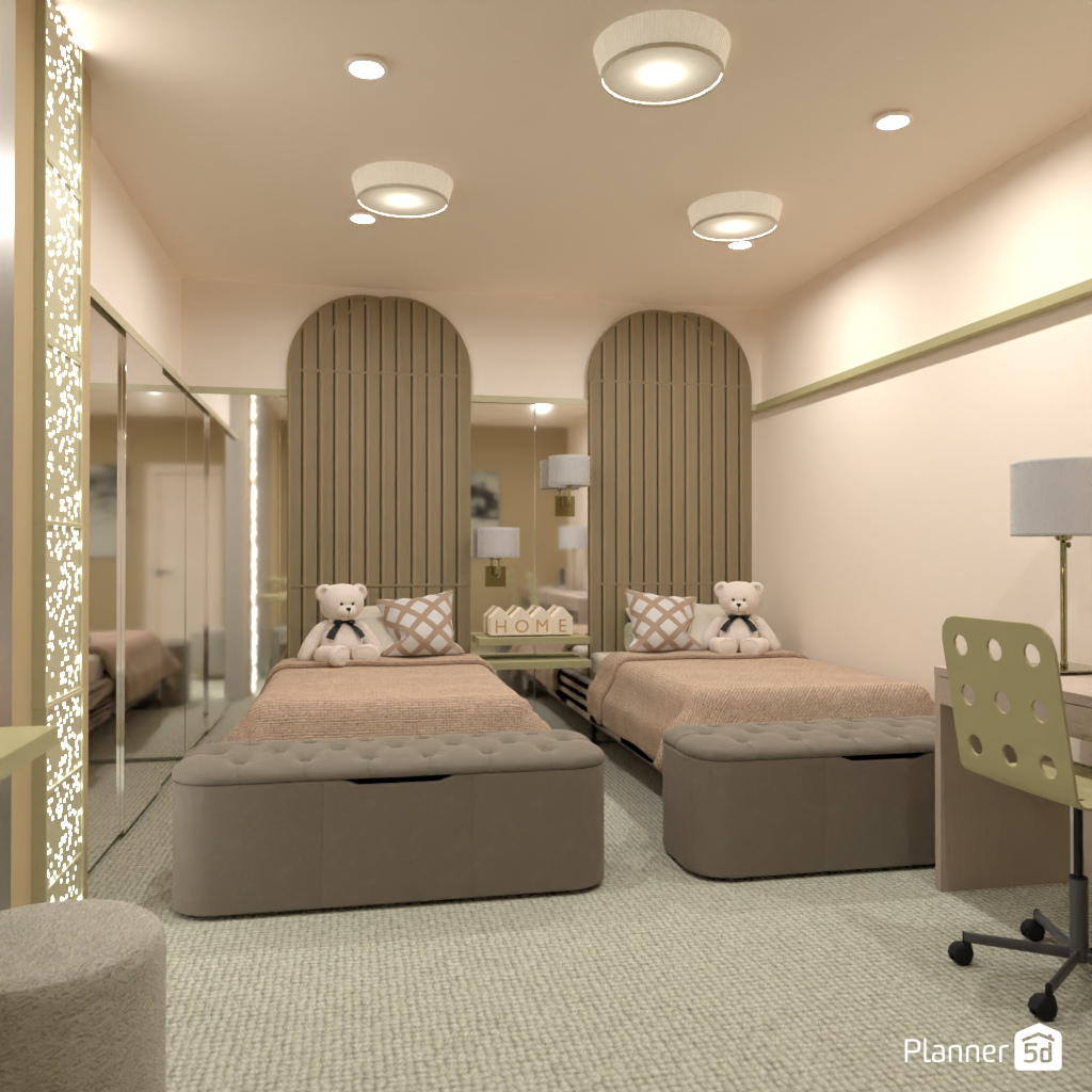 Bedroom for twins #18955959 by Editors Choice