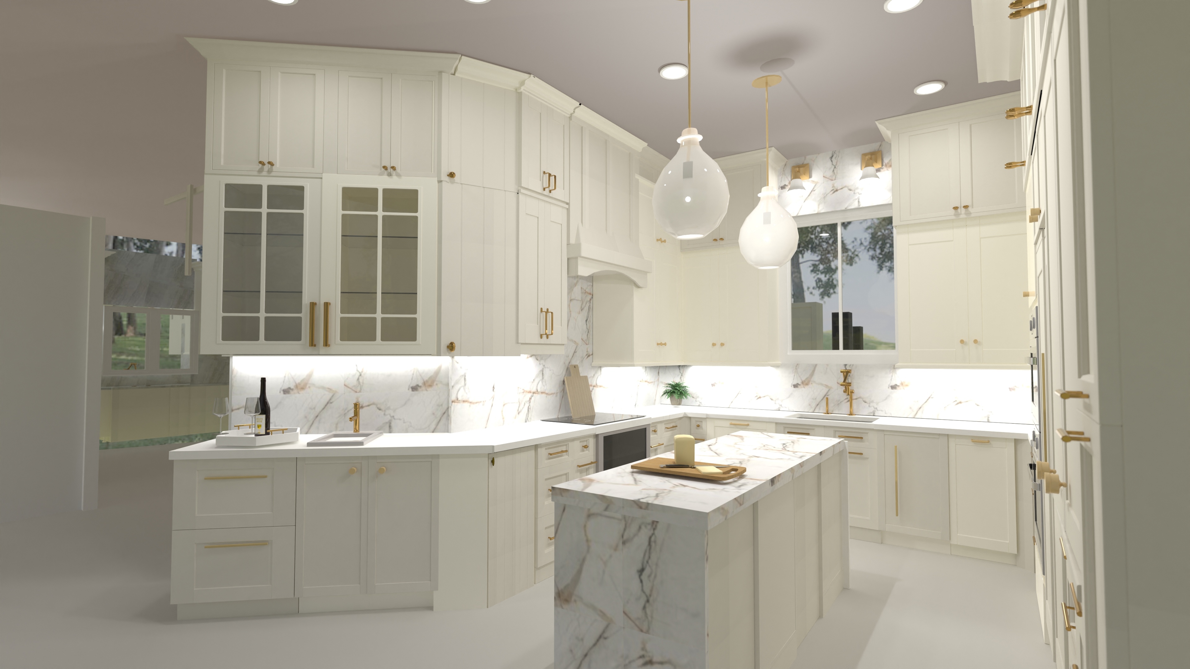 Nesters Paradise Version 3- veiny white stone #26233664 by Dorlis Alferoff