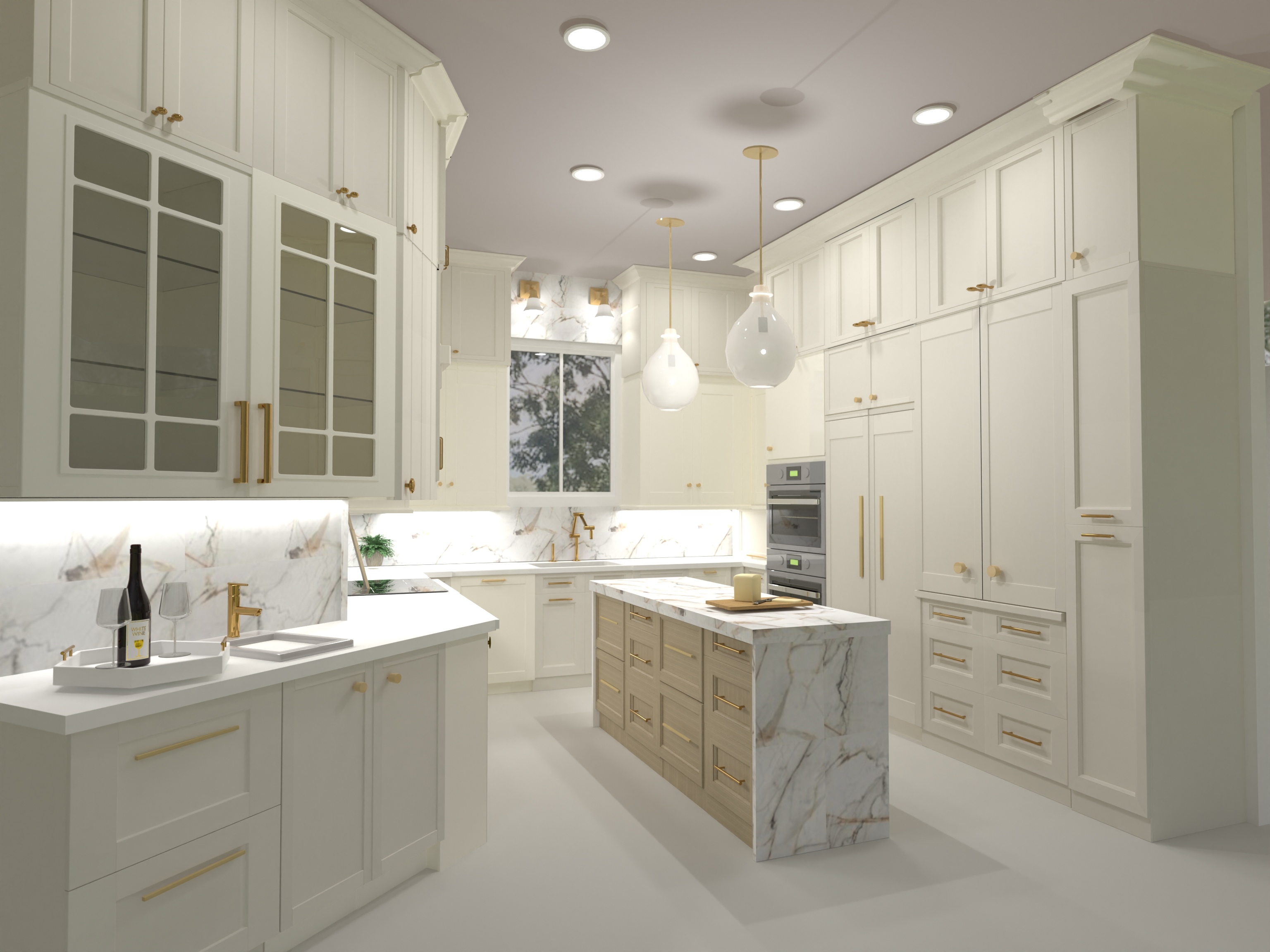 Nesters Paradise Version 3- veiny white stone #26233704 by Dorlis Alferoff