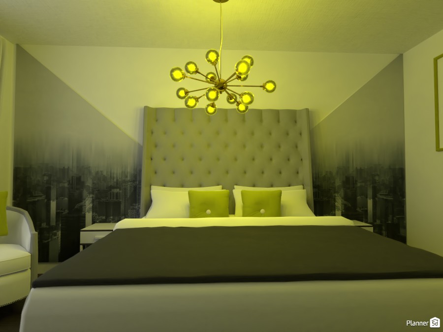BEDROOM WITH GOLDEN LIGHTS 3630298 by Huzaifah Al-Quraishi image