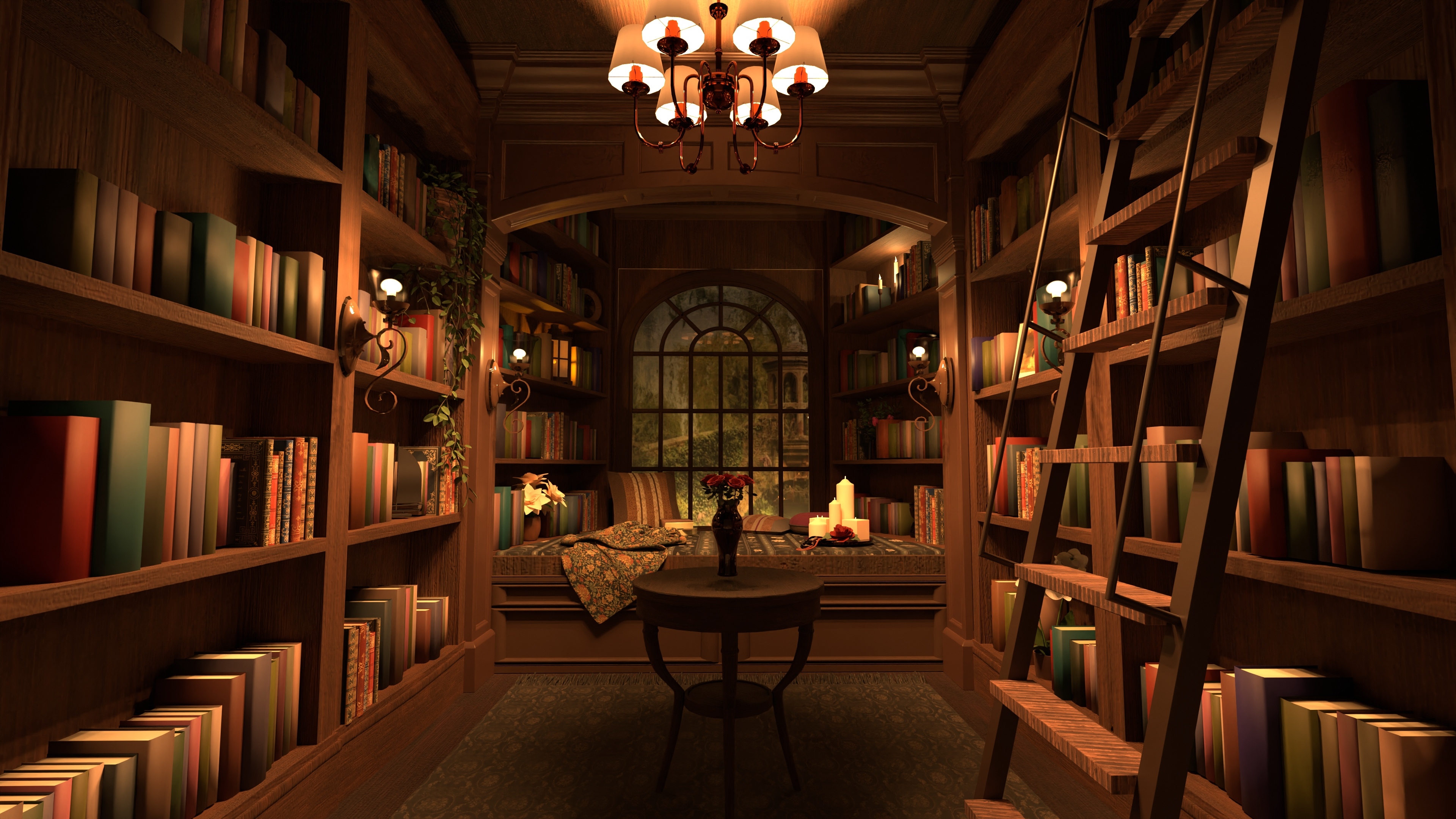 Cozy library #33140556 by Kearington