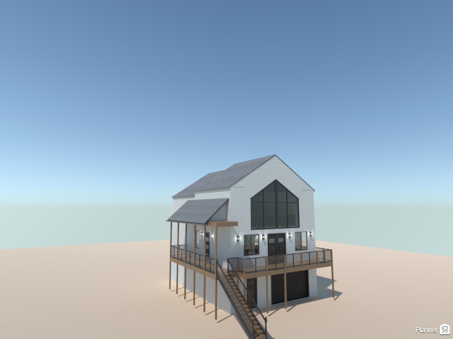 Maison au bord du lac #4695401 by Henny