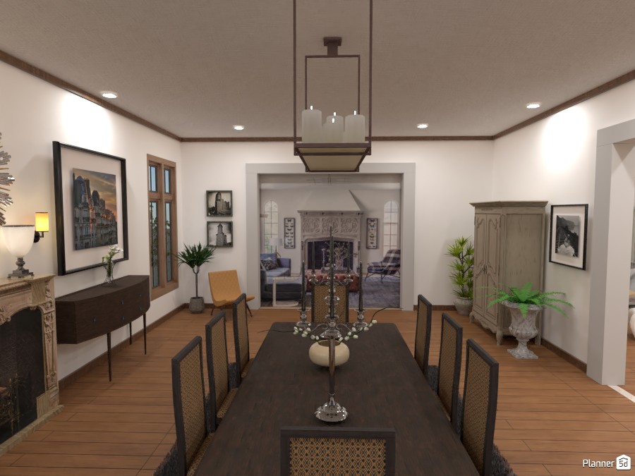 Tudor House Kitchen/Dining Room (Angle 4) #3872657 by DesignKing