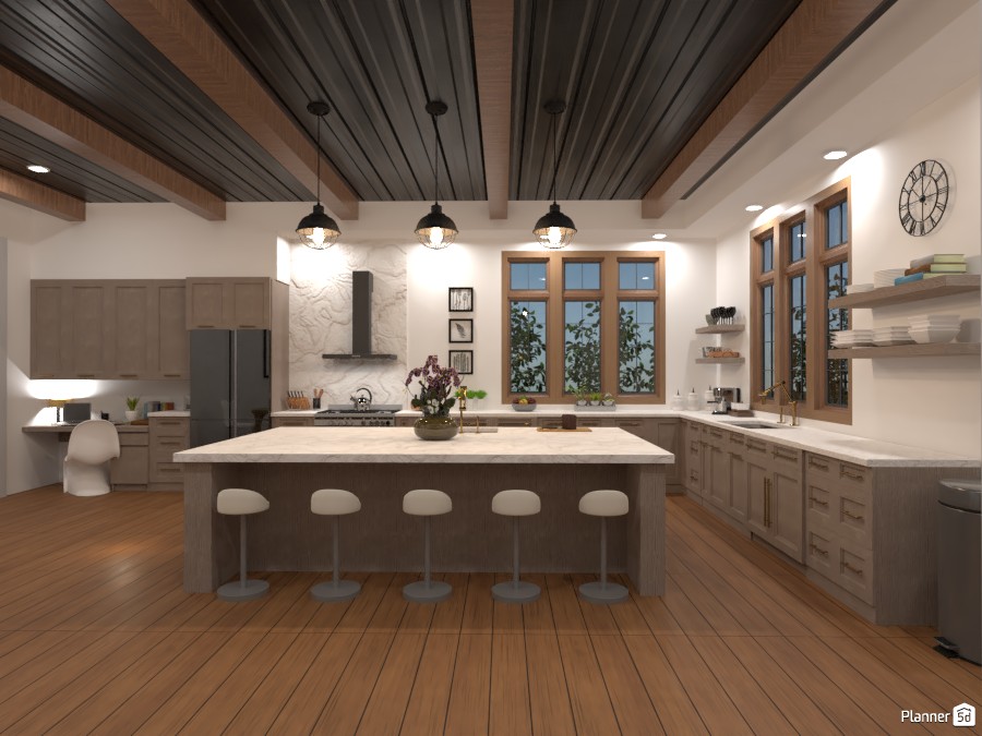 Tudor House Kitchen/Dining Room (Angle 3) #3872692 by DesignKing