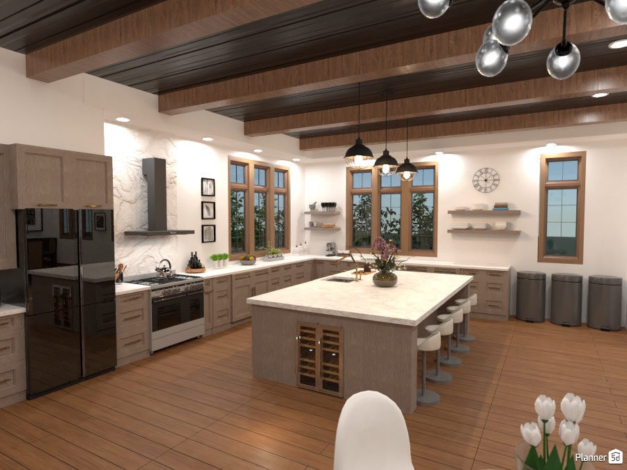 Tudor House Kitchen/Dining Room (Angle 6) #3872704 by DesignKing