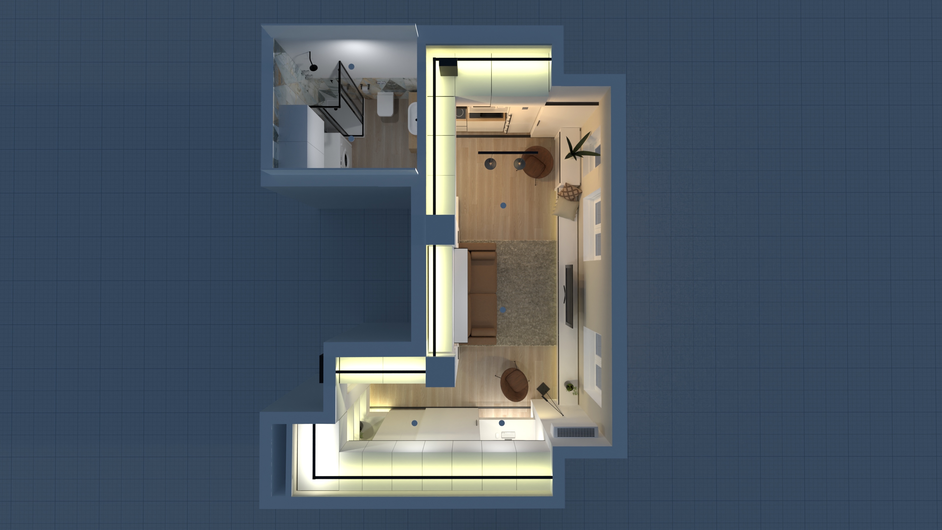 Apt 77 Concept 1- Open space #23440607 by User 158680222