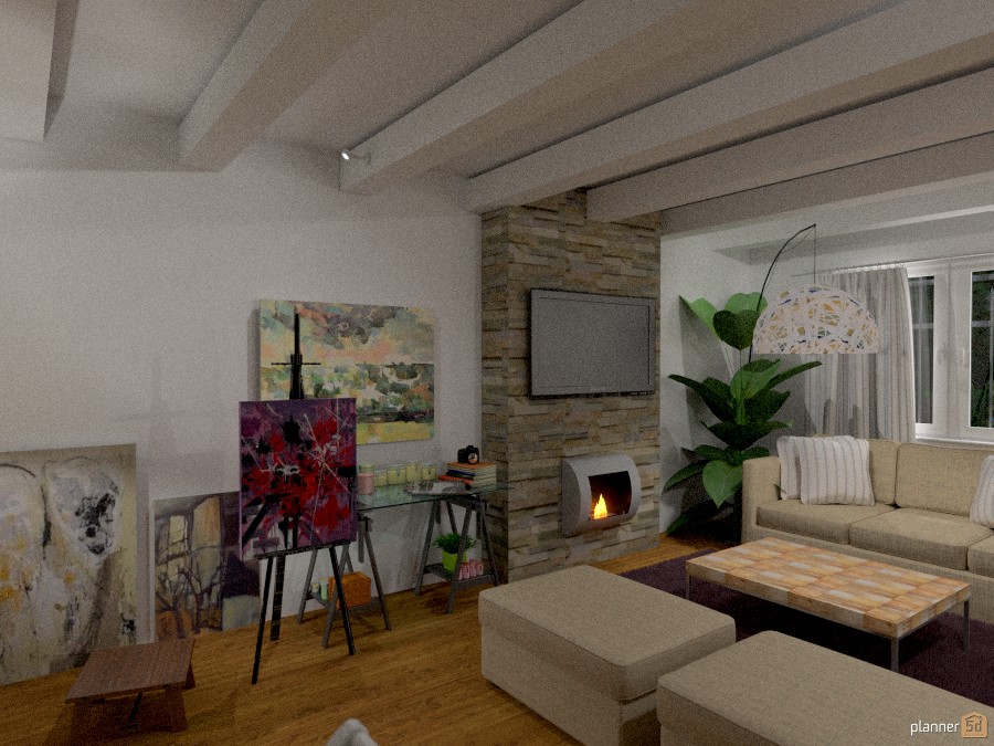 casa di campagna (salotto) #1185081 by Svetlana Baitchourina