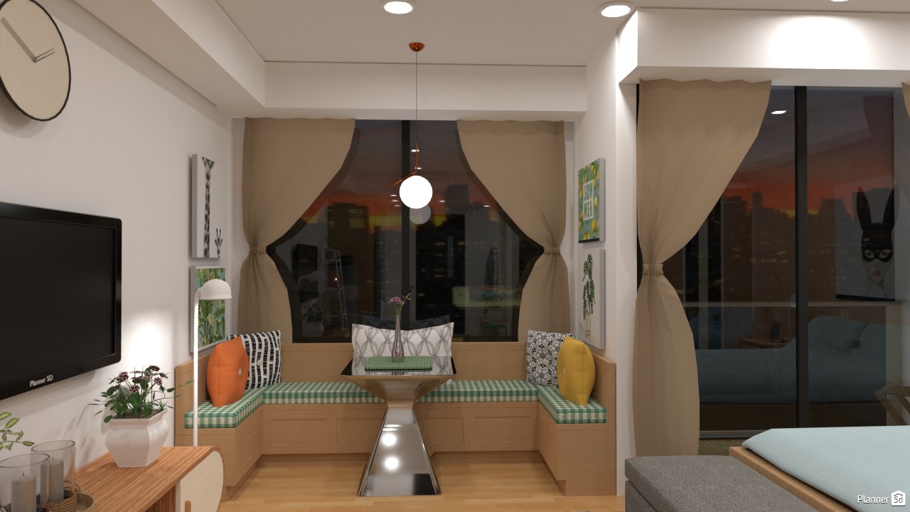 Scandinavian Apartement- Living Room 3402757 by Aderia Septiani image