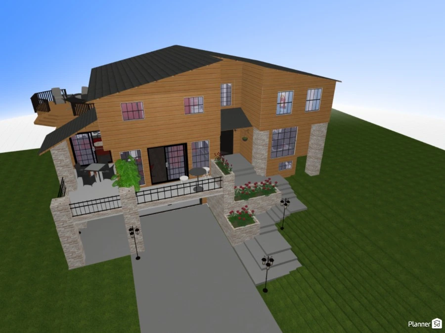 Three story house #83041 by Nika