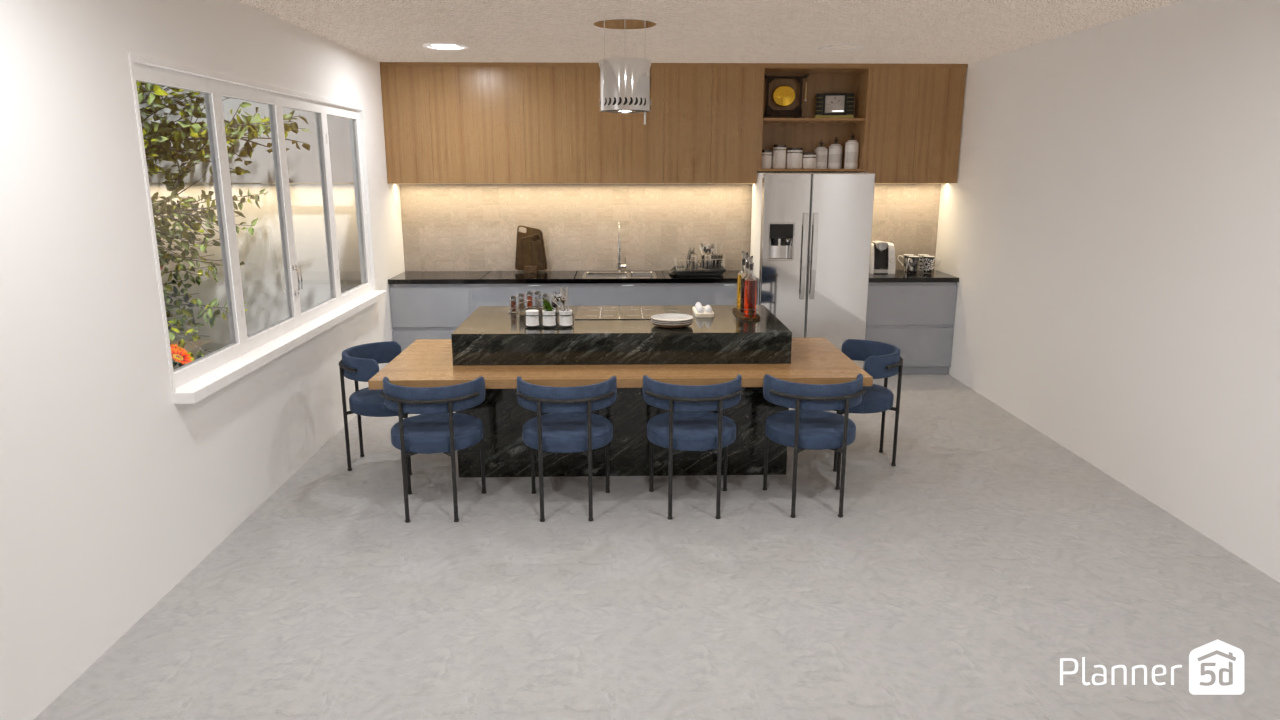 Cozinha azul #13941763 by Evimería