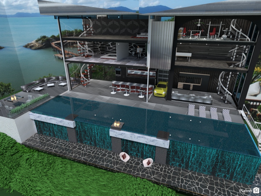 house waterfall #2186691 by Jason
