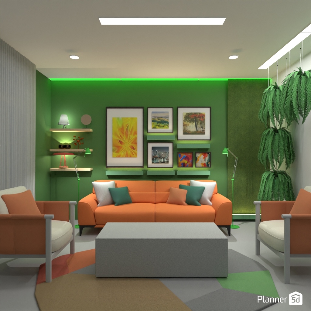 Orange sofa #3399440 by Editors Choice