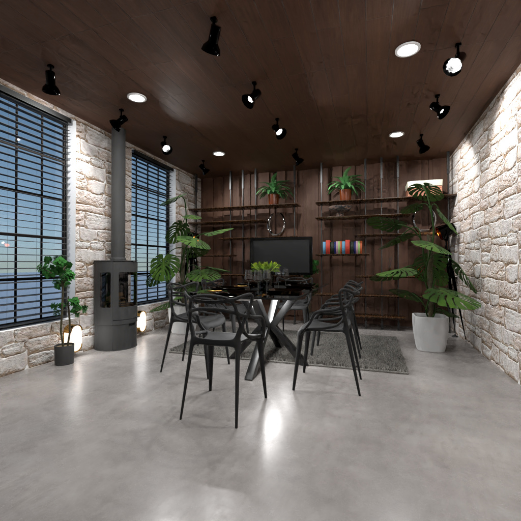 Industrial dining room #12604639 by Editors Choice