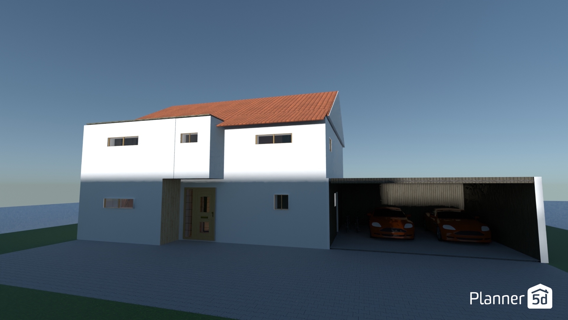 Stadtvilla Satteldach Erker vergrößert #24041888 by Tom