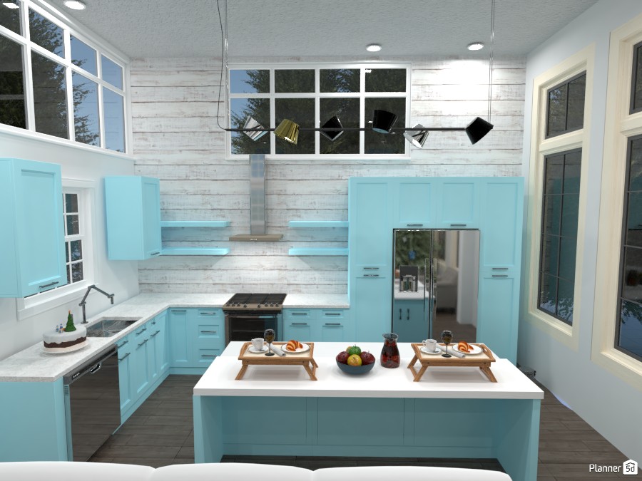 turquoise Kitchen 3560923 by Eat, Sleep, Design image