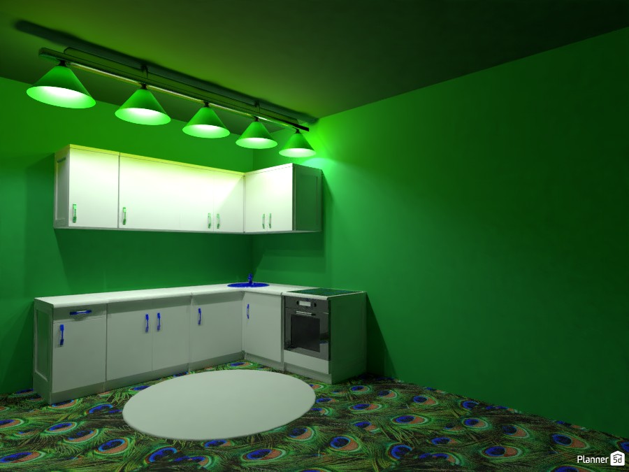 Peacock Kitchen #3666962 by .