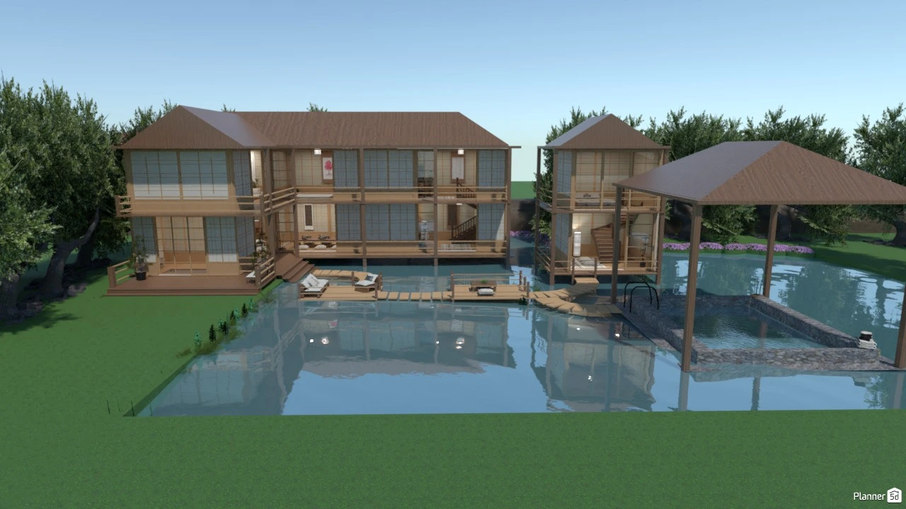 Casa estilo japonés (p.c.) #85152 Por Hall Pat